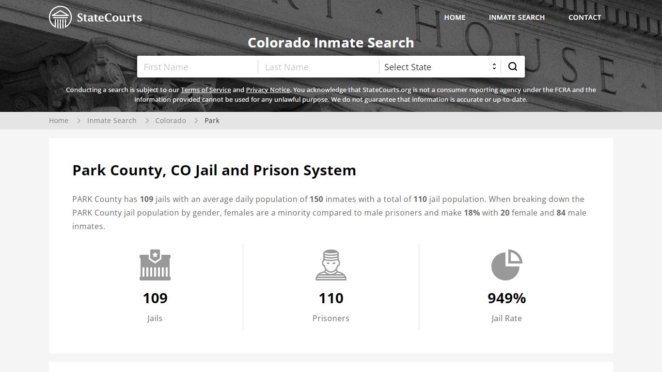 Park County, CO Inmate Search - StateCourts