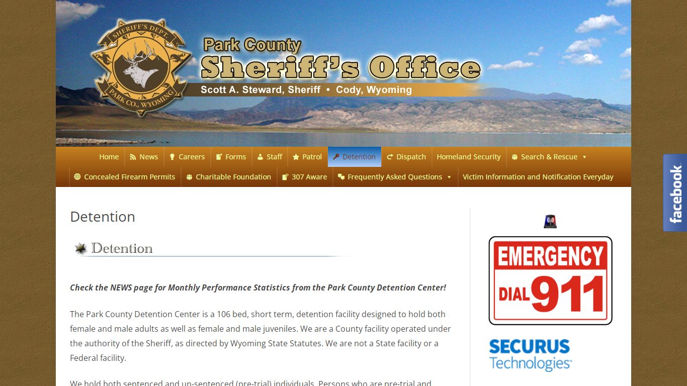 Detention – Park County Sheriff